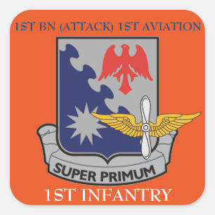 1ST BN (ATTACK) 1ST AVIATION 1ST INFANTRY STICKERS