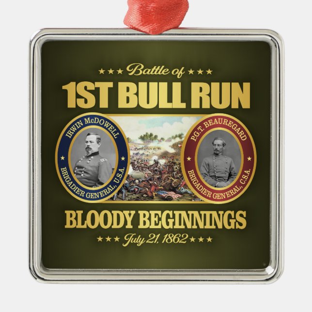 1st Bull Run (FH2) Metal Ornament (Front)