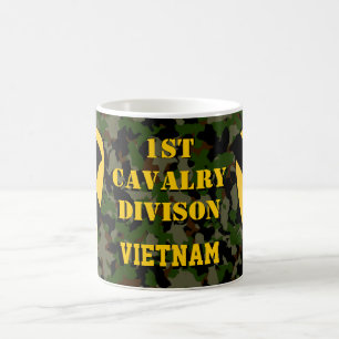 1st Calvary Division Camo Green Vietnam Coffee Mug