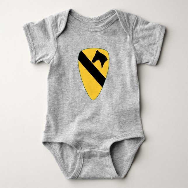 1st Cav Baby One-Piece Baby Bodysuit (Front)