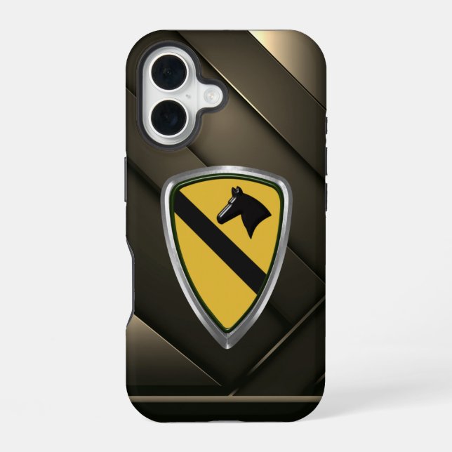 1st CAV Cavalry Division iPhone 16 Case (Back)