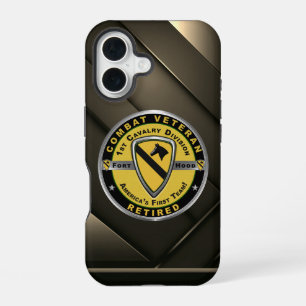 1st CAV Cavalry Division Retired Veteran iPhone 16 Case