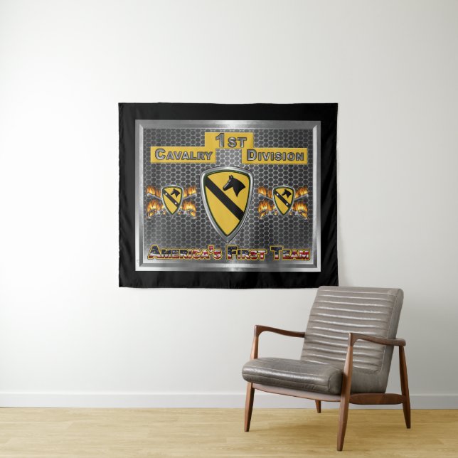 1st CAV Cavalry Division Tapestry (In Situ (Horizontal))