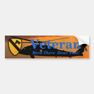 1st CAV DIV cavalry division veterans vets Bumper Sticker