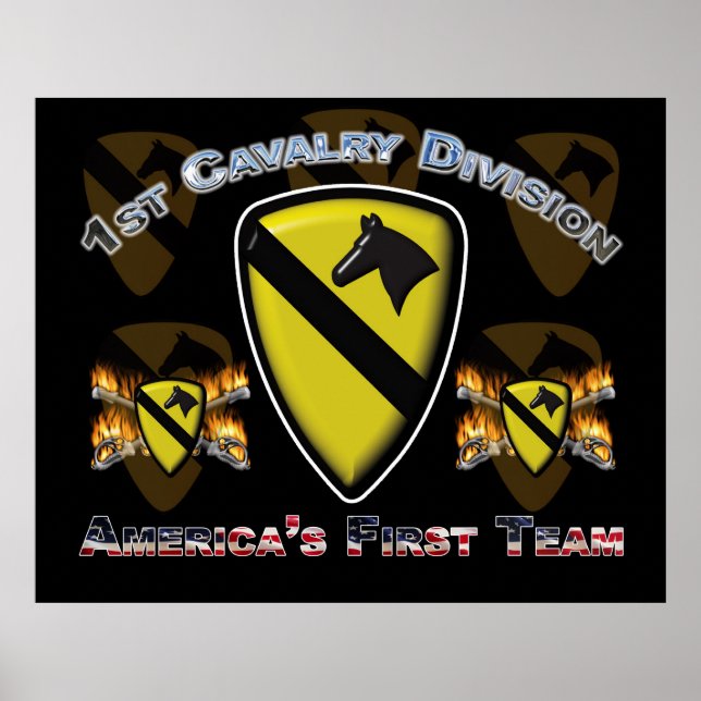 1st Cav Fort Hood Texas Poster (Front)