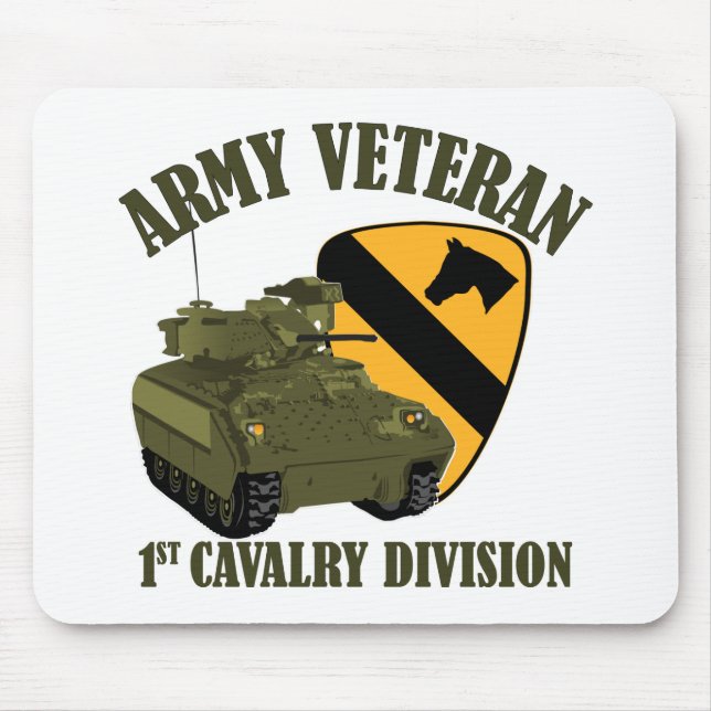 1st Cav Vet - Bradley Mouse Pad (Front)
