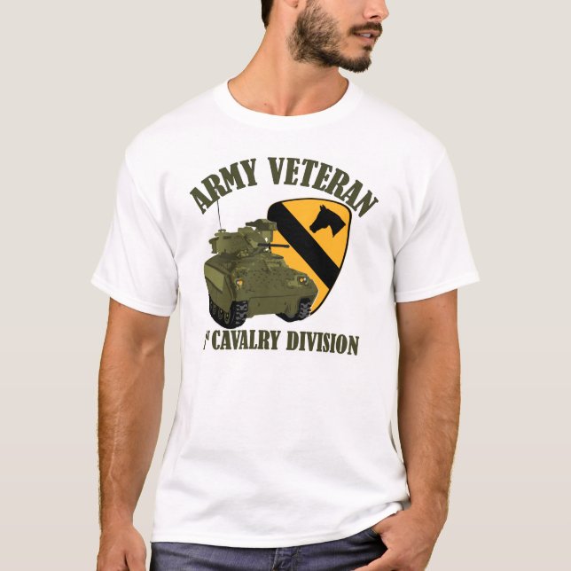 1st Cav Vet - Bradley T-Shirt (Front)