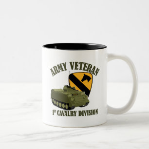 1st Cav Vet - M113 APC Two-Tone Coffee Mug