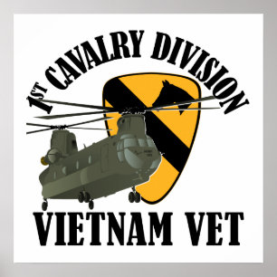 1st Cav Vietnam Vet - CH-47 Poster