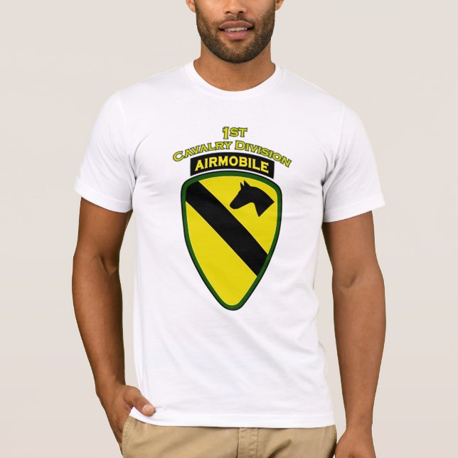 1st Cavalry Airmobile shoulder patch T-shirt (Front)