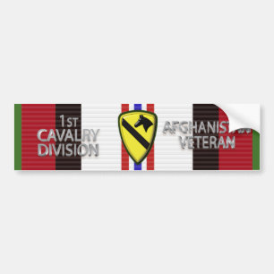 1st Cavalry Division Afghanistan Veteran Bumper Sticker
