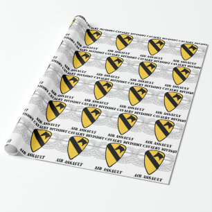 1st Cavalry Division Air Assault - With Text Wrapping Paper