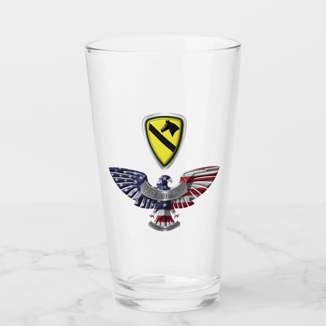 1st Cavalry Division America’s First Team Glass (Front)