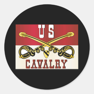 1st CAVALRY DIVISION Banner Classic Round Sticker
