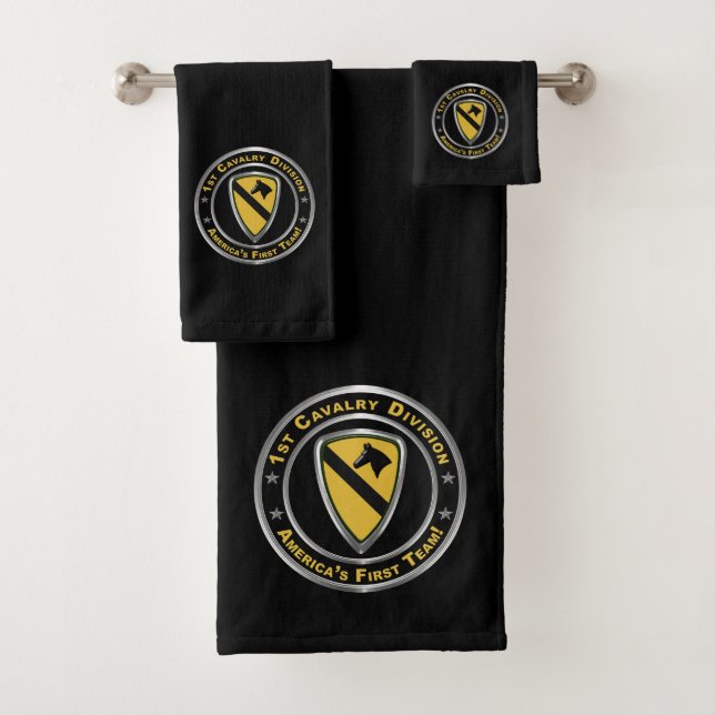 1st Cavalry Division  Bath Towel Set (Insitu)