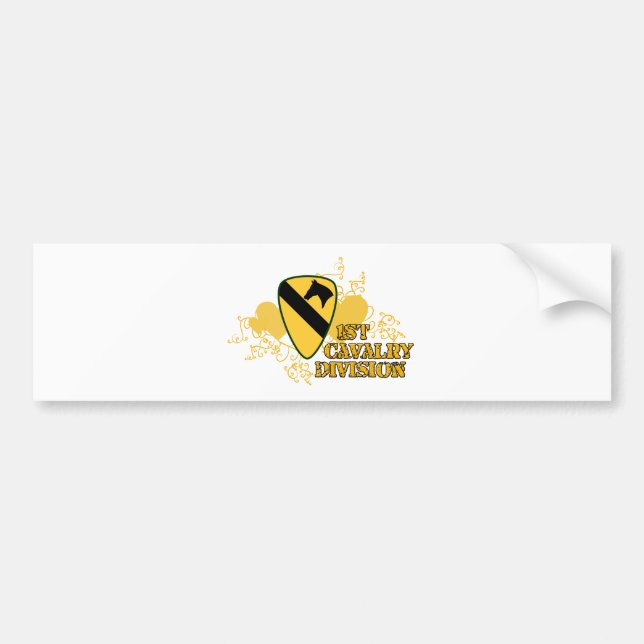 1st Cavalry Division Bumper Sticker (Front)