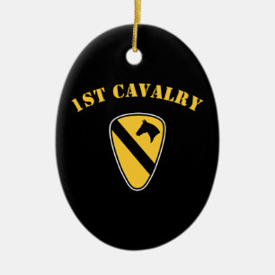 1st Cavalry Division Ceramic Tree Decoration
