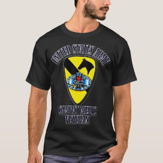 1st Cavalry Division Combat Medic Veteran T-Shirt
