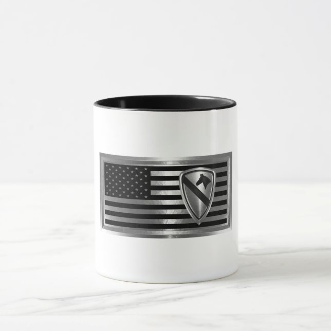 1st Cavalry Division Customised Flag Mug (Center)