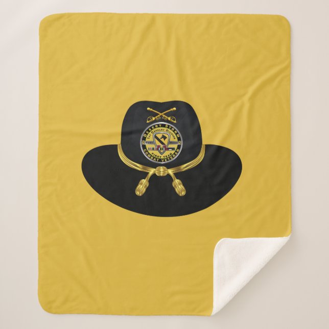 1st Cavalry Division Desert Storm Sherpa Blanket (Front)