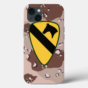 1st Cavalry Division "First Team" Desert Camo iPhone 13 Case