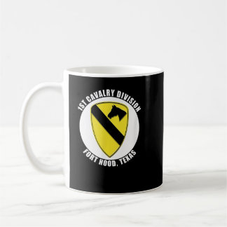 1st Cavalry Division Fort Hood Texas Emblem Vetera Coffee Mug
