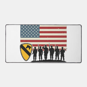1st Cavalry Division Fort Hood Vintage Military Sh Desk Mat
