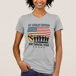 1st Cavalry Division Fort Hood Vintage Military Sh T-Shirt
