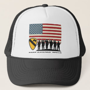 1st Cavalry Division Fort Hood Vintage Military Sh Trucker Hat