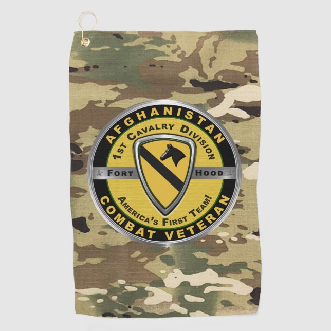 1st Cavalry   Division  Golf Towel (Front)