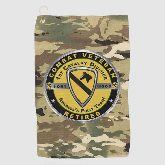 1st Cavalry  Division    Golf Towel (Front)