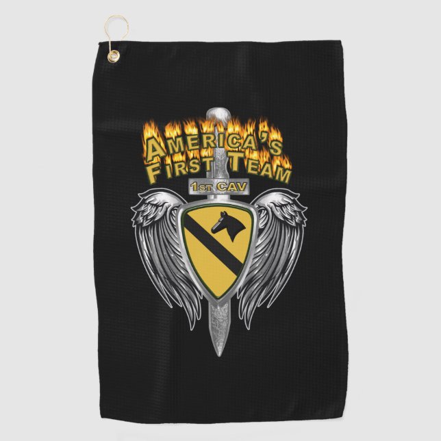 1st Cavalry Division Golf Towel (Front)