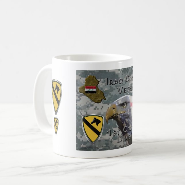 1st Cavalry Division – Iraq Veteran Coffee Mug (Front Left)