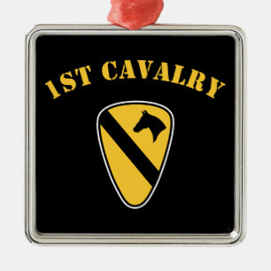 1st Cavalry Division Metal Tree Decoration