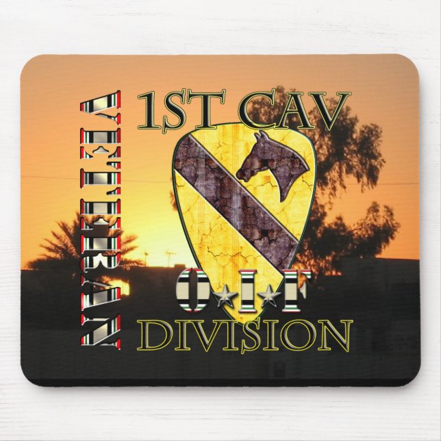 1st Cavalry Division OIF Veteran Mouse Pad (Front)