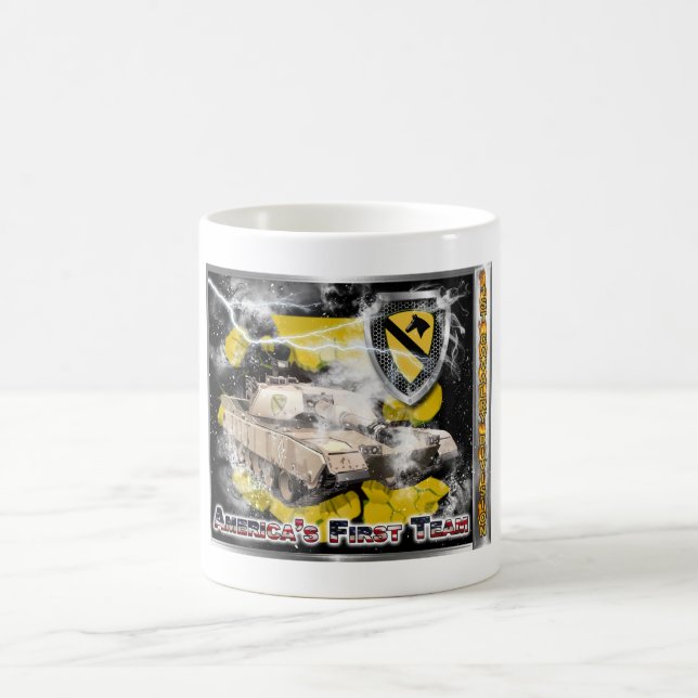 1st Cavalry Division-One of a Kind Design Magic Mug (Center)