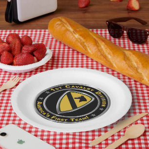 1st Cavalry Division Paper Plate