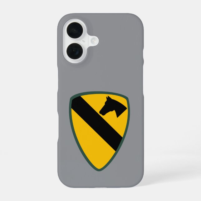 1st Cavalry Division Patch iPhone 16 Case (Back)