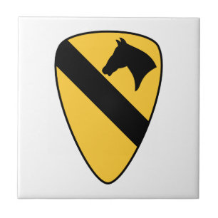 1st Cavalry Division Patch Patriotic Ceramic Tile