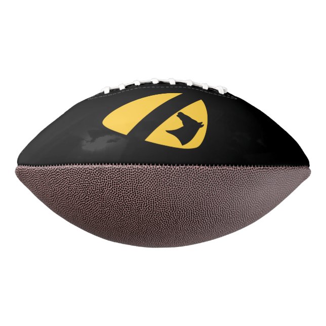 1st Cavalry Division Patch Patriotic Football (Rotated 270)