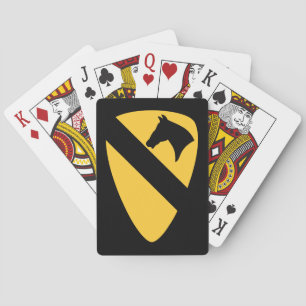 1st Cavalry Division Patch Patriotic Playing Cards