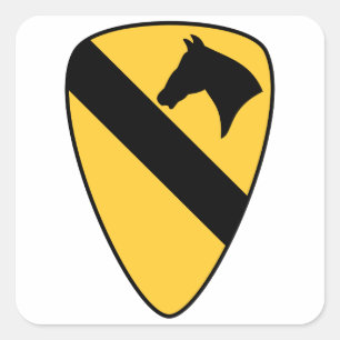 1st Cavalry Division Patch Patriotic Square Sticker