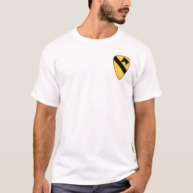 1st Cavalry Division Patch Patriotic T-Shirt (Front)