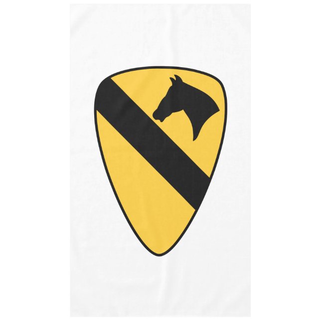 1st Cavalry Division Patch Patriotic Tablecloth (Front)