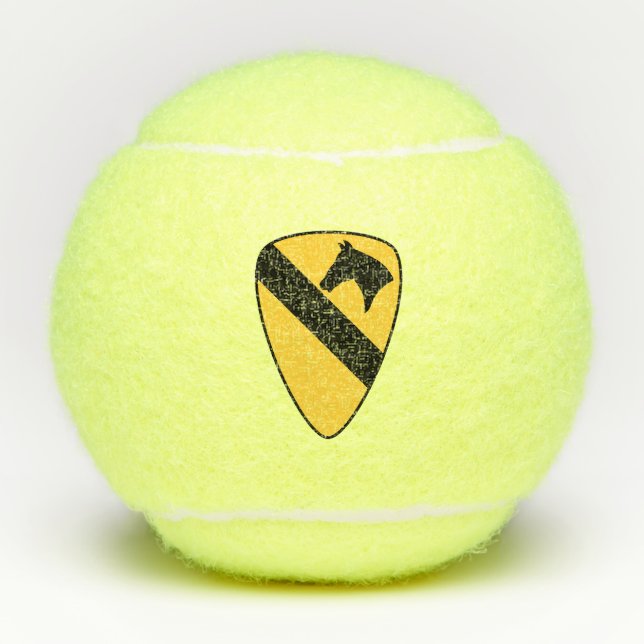 1st Cavalry Division Patch Patriotic Tennis Balls (Front)