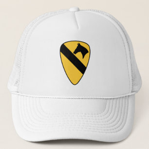 1st Cavalry Division Patch Patriotic Trucker Hat