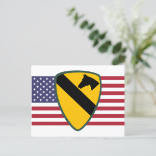 1st Cavalry Division Patch United States Postcard