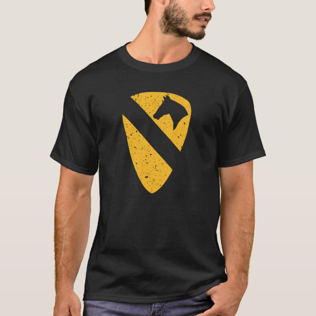 1st Cavalry Division - Patch (Weathered) T-Shirt (Front)