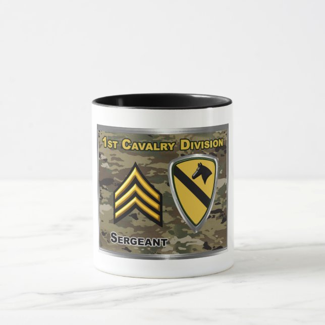 1st Cavalry Division Sergeant Mug (Center)