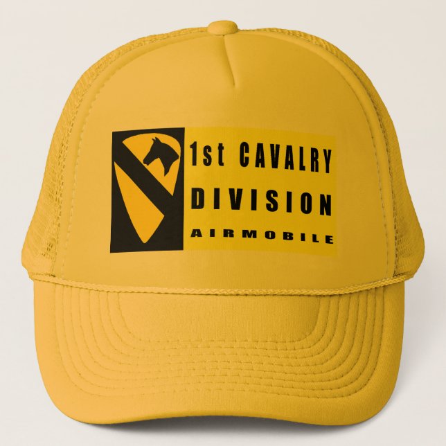 1st CAVALRY DIVISION Trucker Hat (Front)